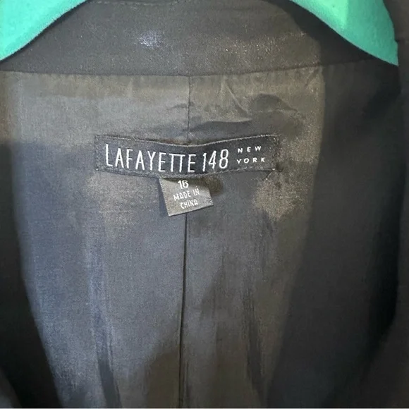 Lafayette 148 New York Classic Black Blazer - Picture 3 of 10